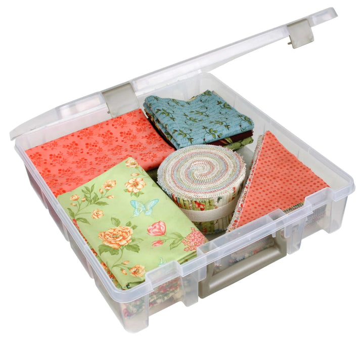 Single Compartment Super Satchel Box - Clear (6955AB) - Maple Leaf Quilting Company Ltd.