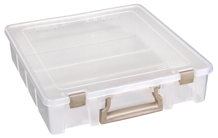 Single Compartment Super Satchel Box - Clear (6955AB) - Maple Leaf Quilting Company Ltd.
