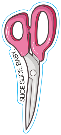 Slice Slice Baby - STICKER - Maple Leaf Quilting Company Ltd.