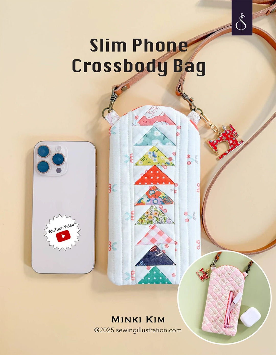 Slim Phone Crossbody Bag (SI - BP16) - Maple Leaf Quilting Company Ltd.