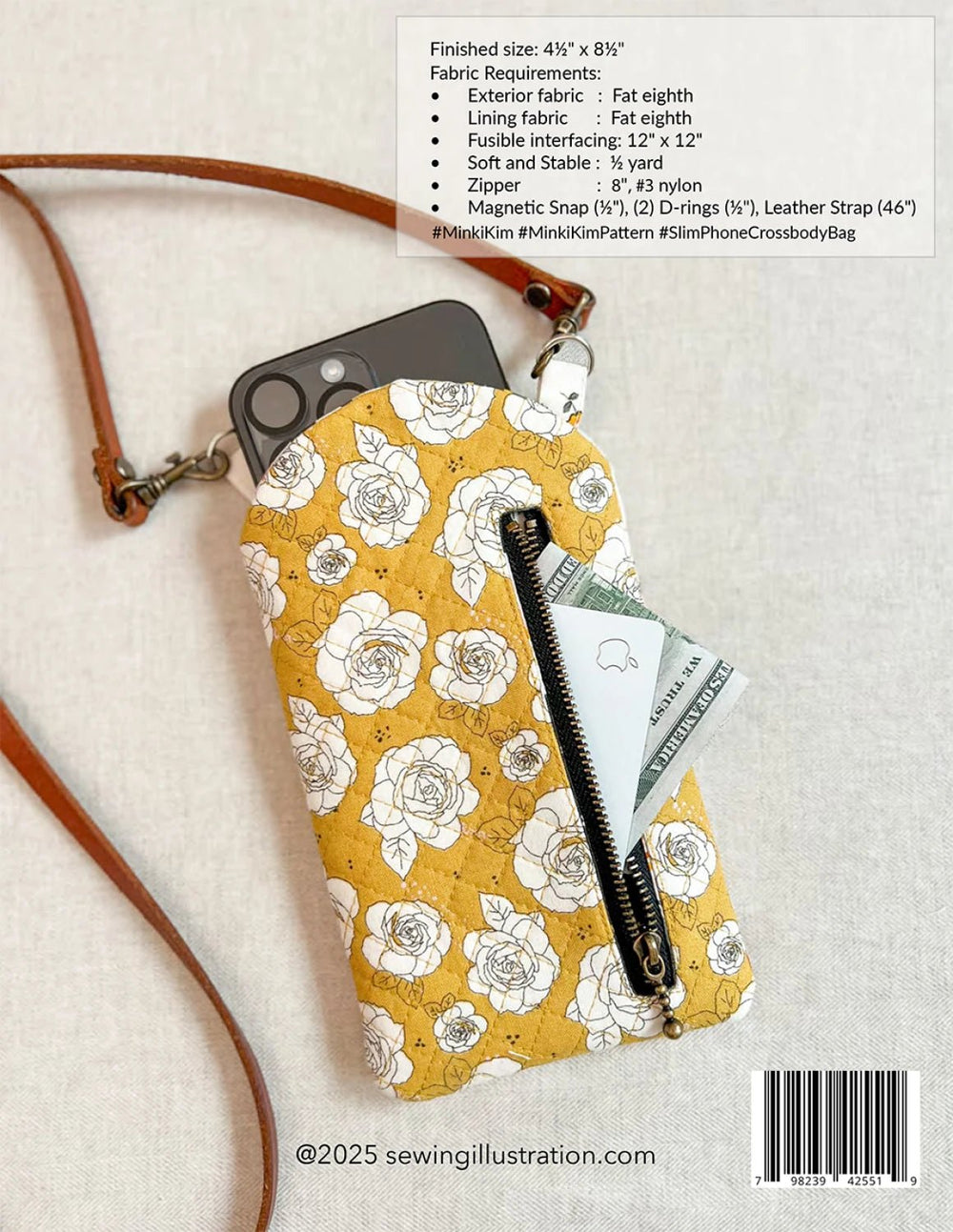 Slim Phone Crossbody Bag (SI - BP16) - Maple Leaf Quilting Company Ltd.