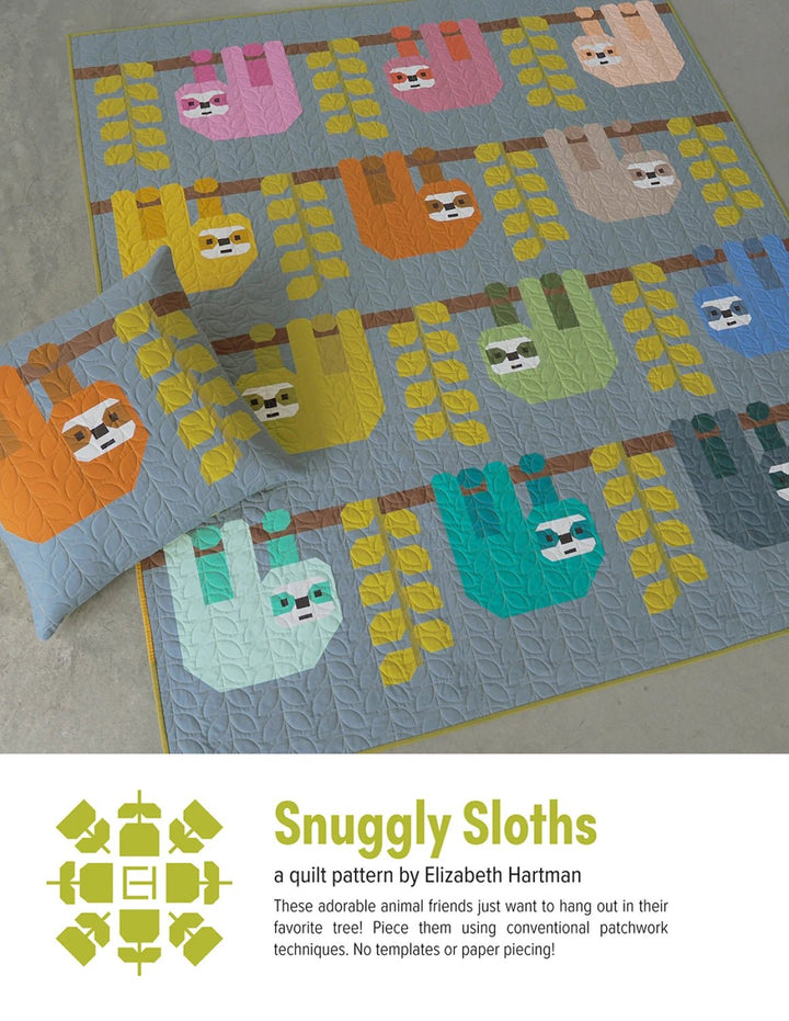 Snuggly Sloths (EH085) - Maple Leaf Quilting Company Ltd.