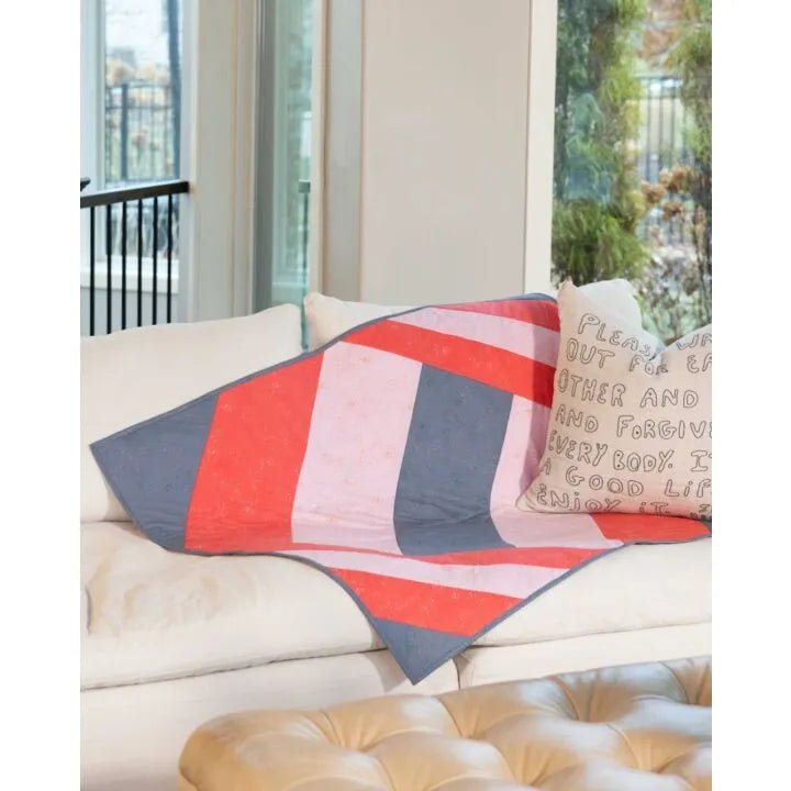 Sophisticated Strips Lap Quilt - As - You - Go Kit - Maple Leaf Quilting Company Ltd.