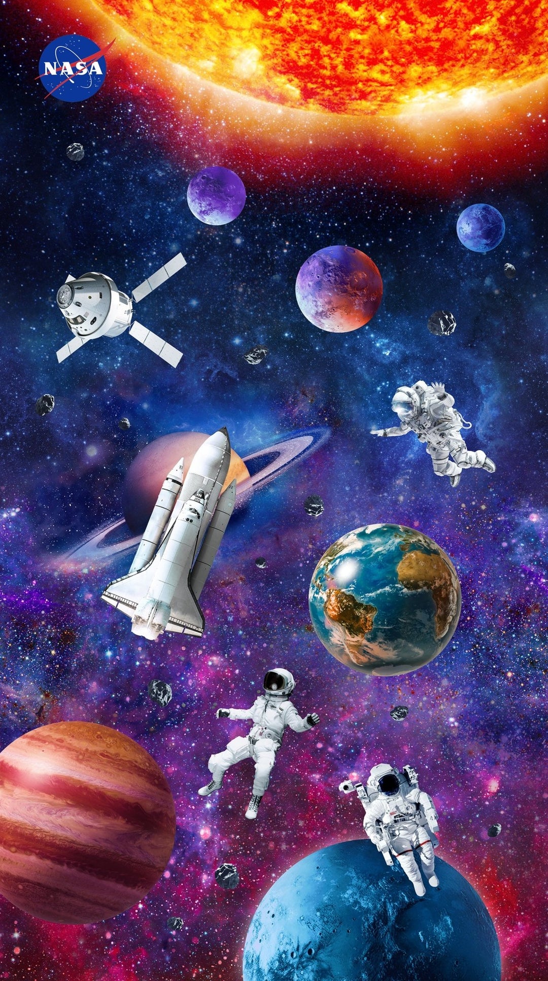 Space Odyssey by Deborah Edwards - Northcott Studio - 24" x 43" Panel (DP28430 - 48) - Maple Leaf Quilting Company Ltd.