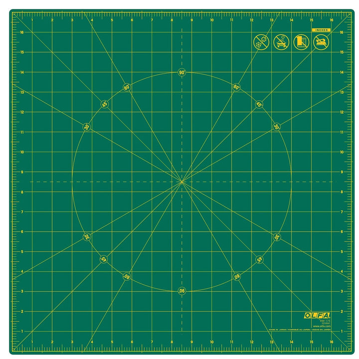 Spinning Square Cutting Mat 17in x 17in - Maple Leaf Quilting Company Ltd.