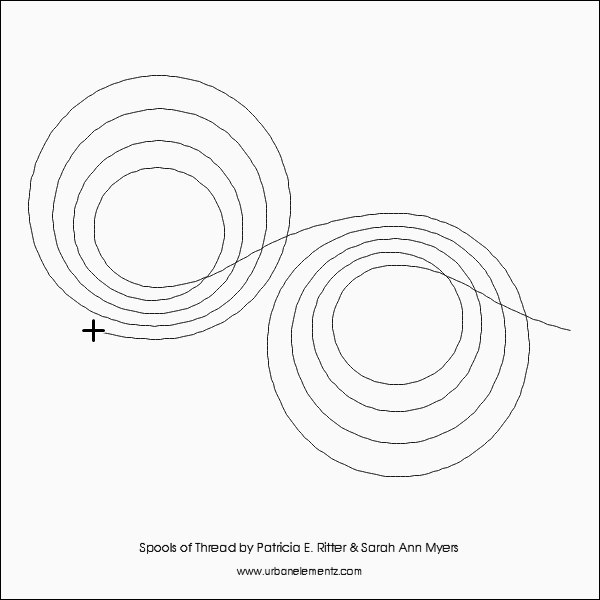 Spools of Thread  – 8.75” Paper Pantograph