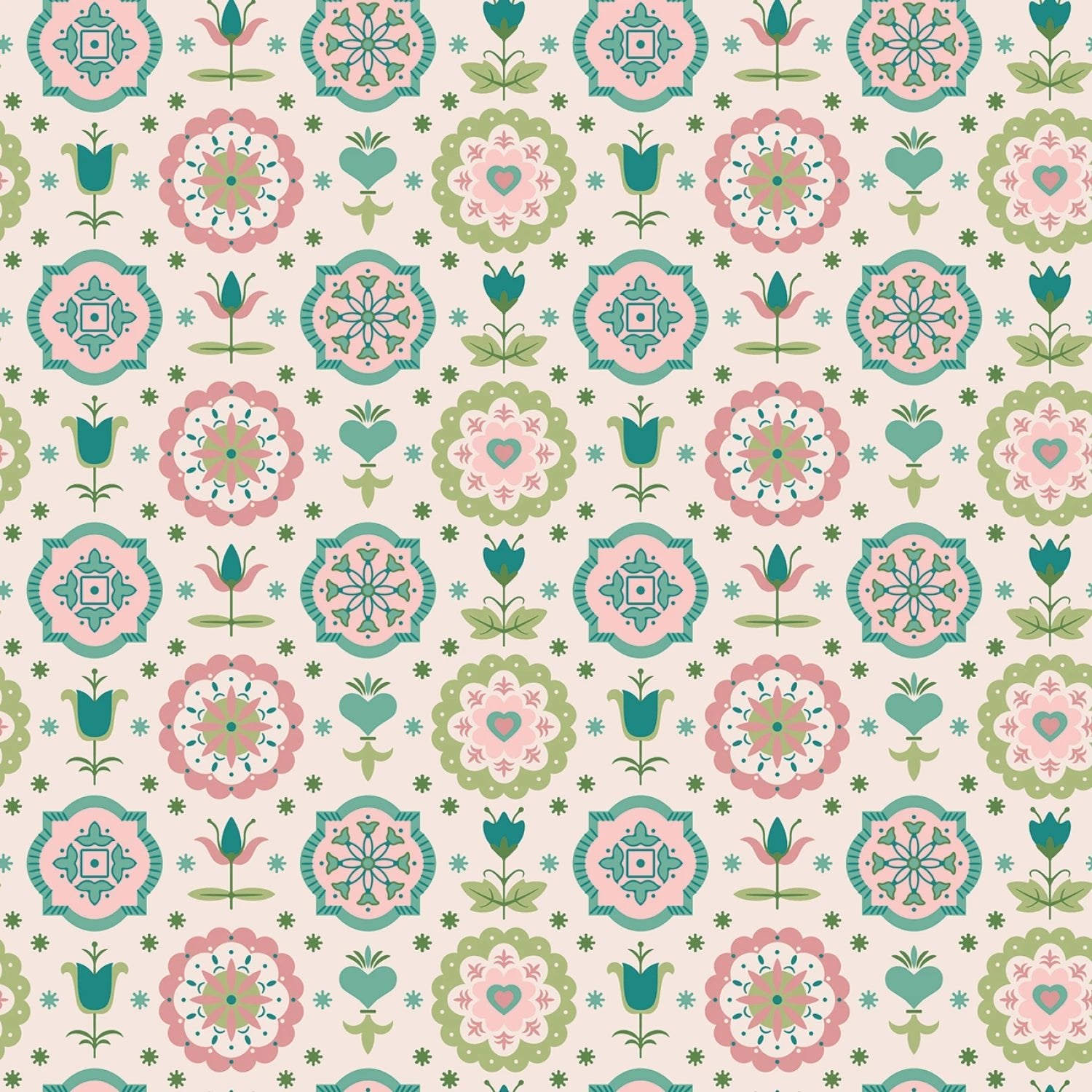 Spring Charm Lagoon Piece & Plenty 108” Cotton (WB15894R - LAGOON) - Sold in UNITS of 1/4 metre - Maple Leaf Quilting Company Ltd.