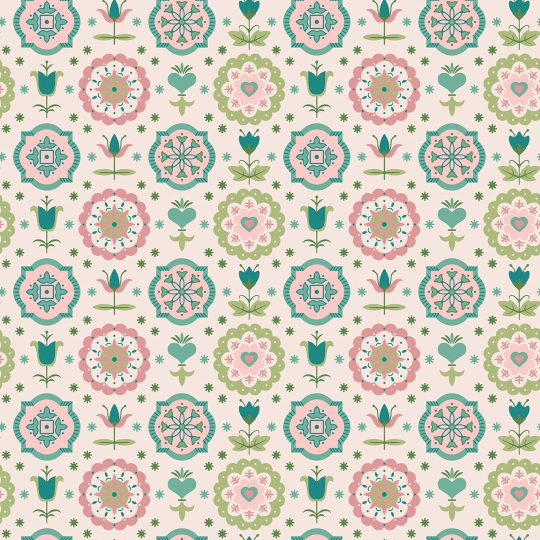 Spring Charm Lagoon Piece & Plenty 108” Cotton (WB15894R - LAGOON) - Sold in UNITS of 1/4 metre - Maple Leaf Quilting Company Ltd.