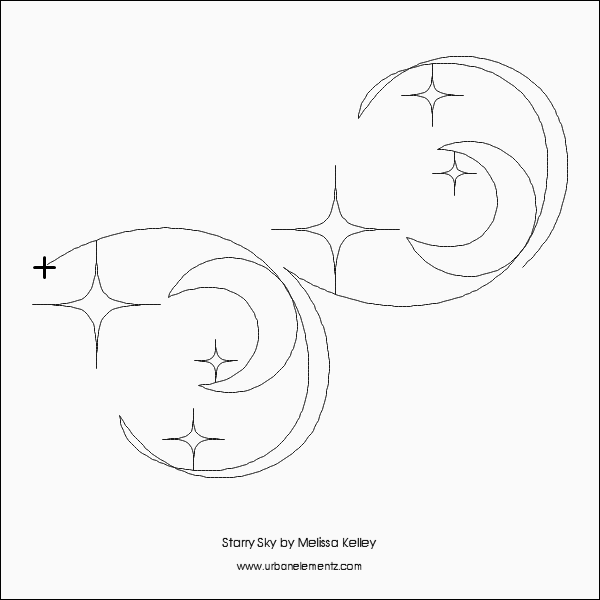 Starry Sky – 11” Paper Pantograph