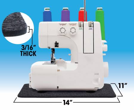 Stay - In - Place Machine Mat 11in x 14in - Maple Leaf Quilting Company Ltd.