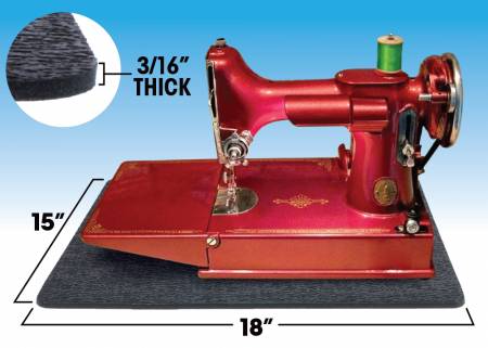 Stay - In - Place Machine Mat 15in x 18in - Maple Leaf Quilting Company Ltd.