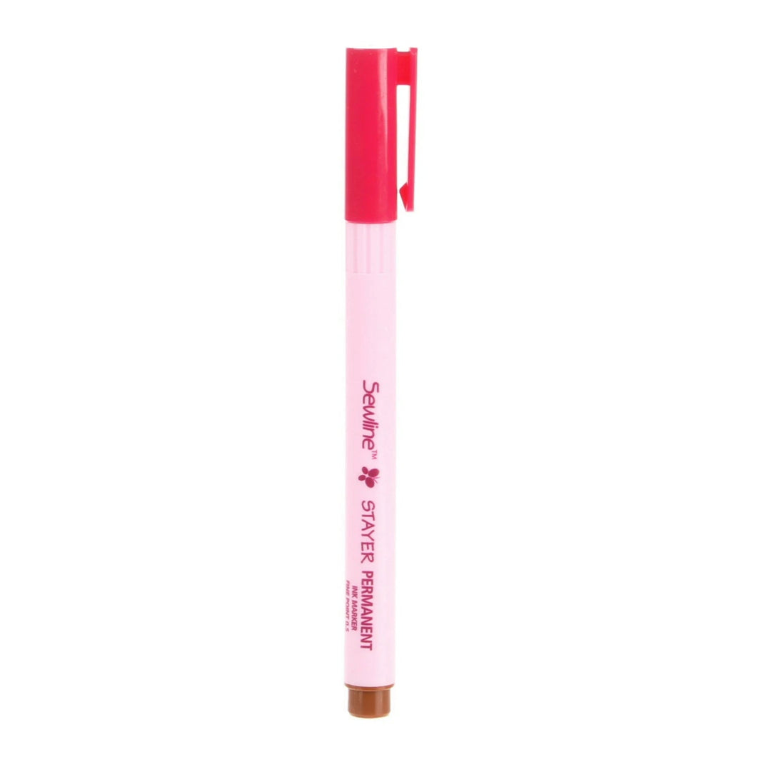 Stayer Permanent Marker - Brown (FAB50051) - Maple Leaf Quilting Company Ltd.