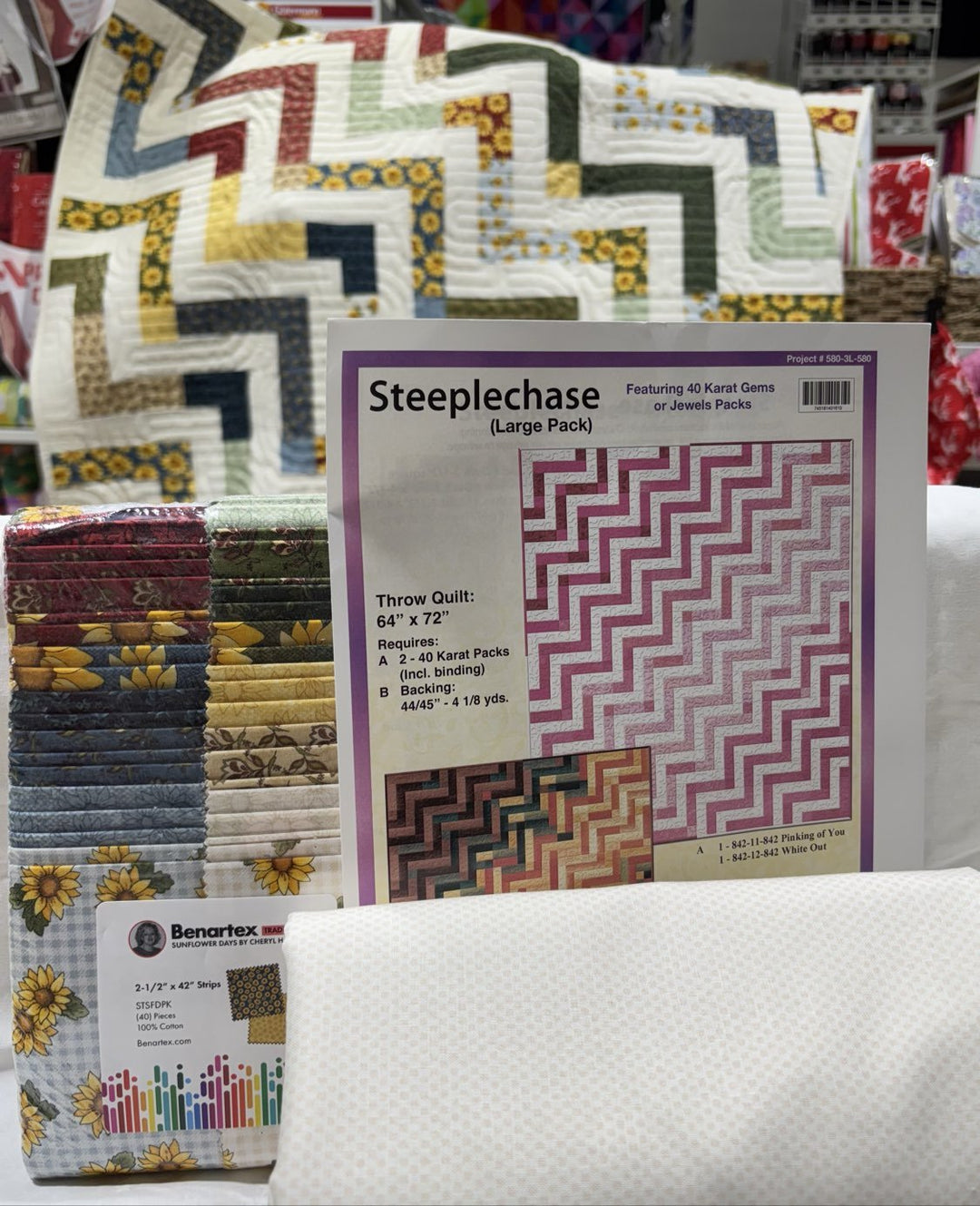 Steeplechase - Jelly Roll Quilt Kit - Maple Leaf Quilting Company Ltd.