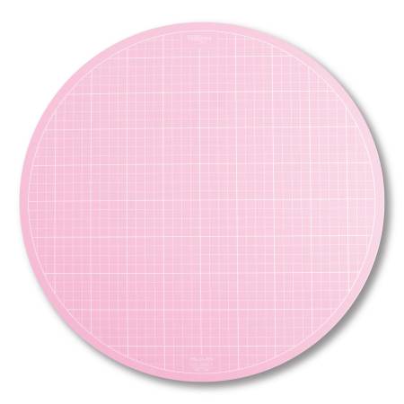 Sue Daley Round Rotating Cutting Mat 16in Pink - Maple Leaf Quilting Company Ltd.