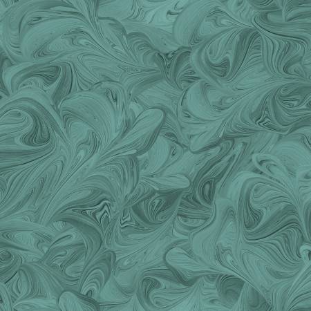 Swirls Teal 118" Cotton (1876607) – Sold in UNITS of ¼ metre - Maple Leaf Quilting Company Ltd.