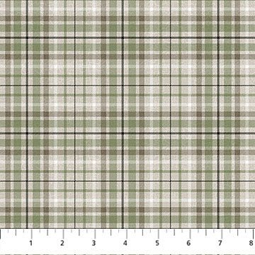 Taupe Multi Plaid - Winter Woodland | 43/44" Cotton (28886 - 12) - Sold in UNITS of ¼ metre - Maple Leaf Quilting Company Ltd.