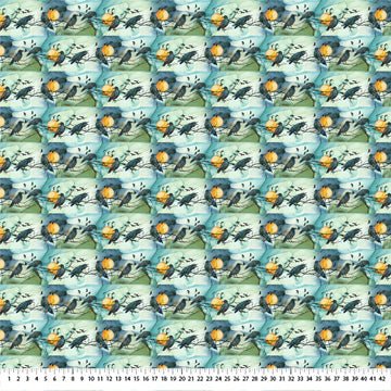 Teal Multi Border Stripe - Raven&