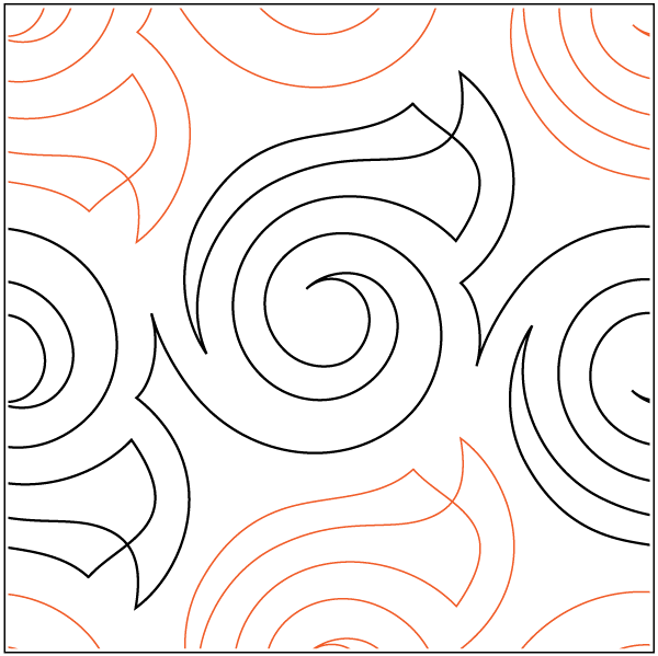 Tempo – 9” Paper Pantograph - Maple Leaf Quilting Company Ltd.