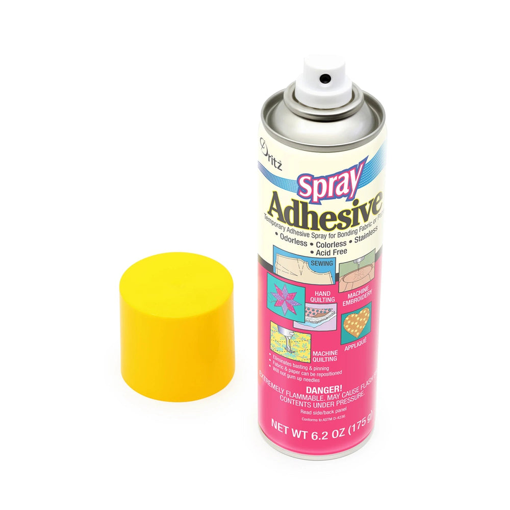 Temporary Spray Adhesive for Bonding Fabric or Paper Clear 6.2oz ORMD (403) - Maple Leaf Quilting Company Ltd.