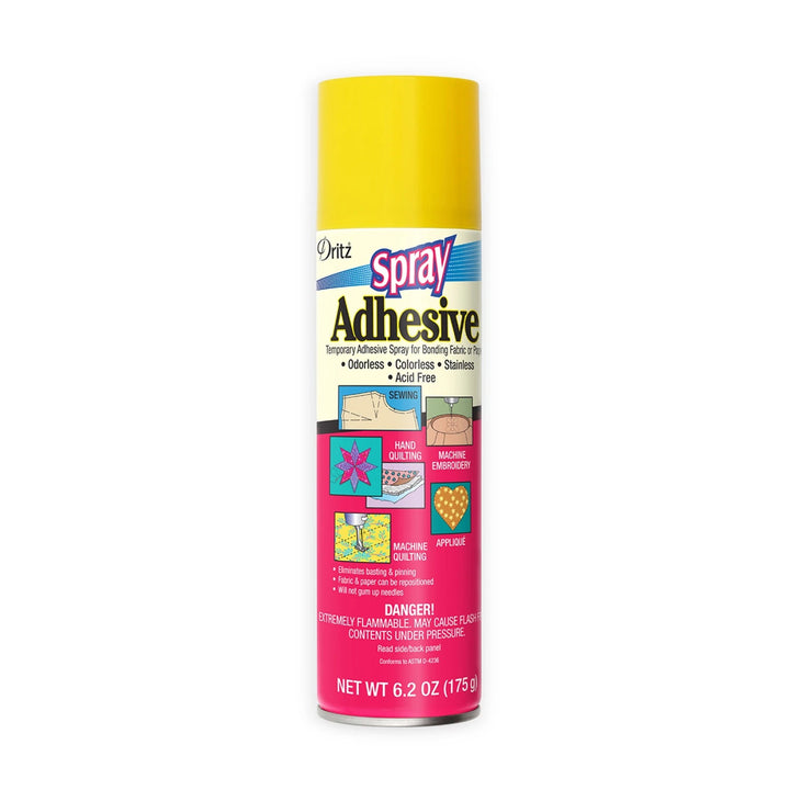 Temporary Spray Adhesive for Bonding Fabric or Paper Clear 6.2oz ORMD (403) - Maple Leaf Quilting Company Ltd.