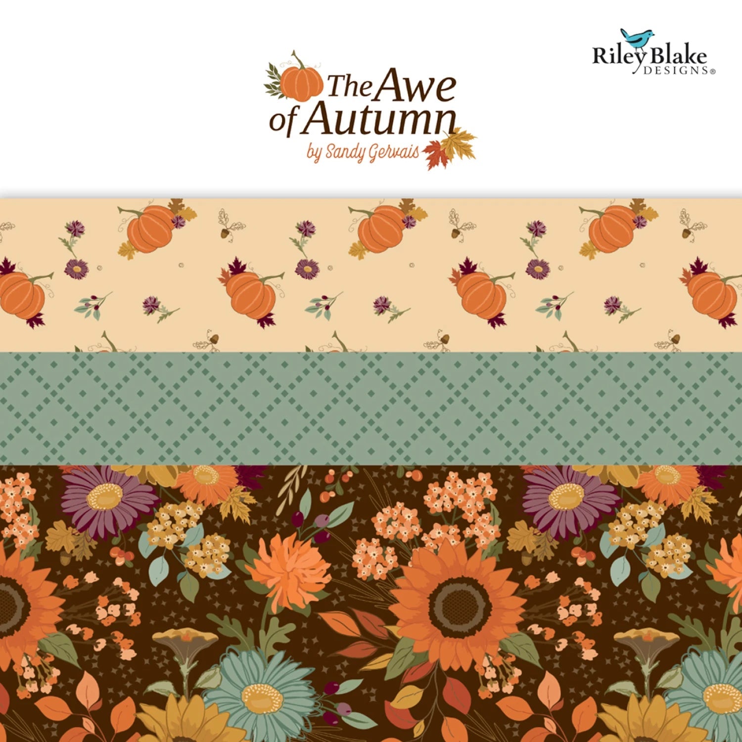 The Awe of Autumn by Sandy Gervais Collection | 2.5in Strips - 40pcs (RP - 16190 - 40) - Maple Leaf Quilting Company Ltd.