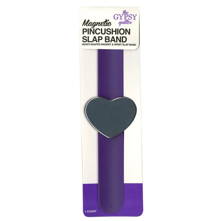 The Gypsy Quilter Magnetic Pincushion with Slap Band Bracelet Heart Shape (TGQ133) - Maple Leaf Quilting Company Ltd.