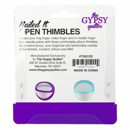 The Gypsy Quilter Nailed It Open Thimble Set - Maple Leaf Quilting Company Ltd.