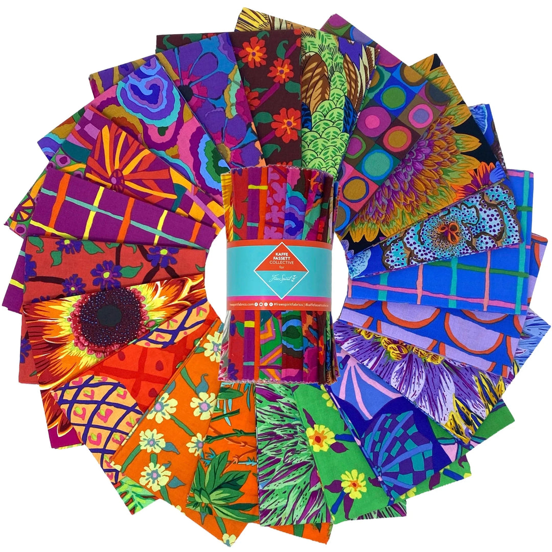 The Kaffe Fassett Collective - Jewel| Design Strip Roll 6" (20pcs) - Maple Leaf Quilting Company Ltd.