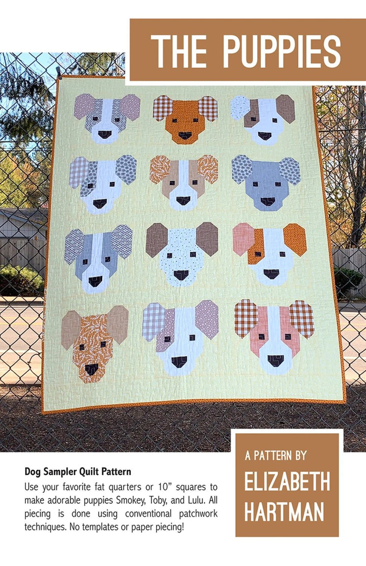 The Puppies (EH057) - Maple Leaf Quilting Company Ltd.