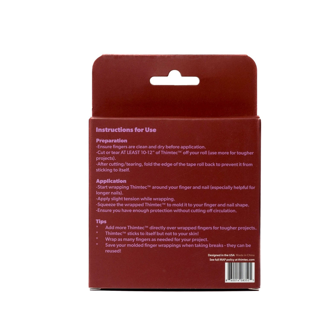 Thimtec Thimble Tape Cherry Cola (TP - PN1 - CS - 34IN) - Maple Leaf Quilting Company Ltd.