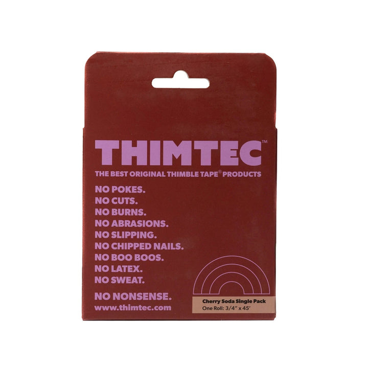 Thimtec Thimble Tape Cherry Cola (TP - PN1 - CS - 34IN) - Maple Leaf Quilting Company Ltd.
