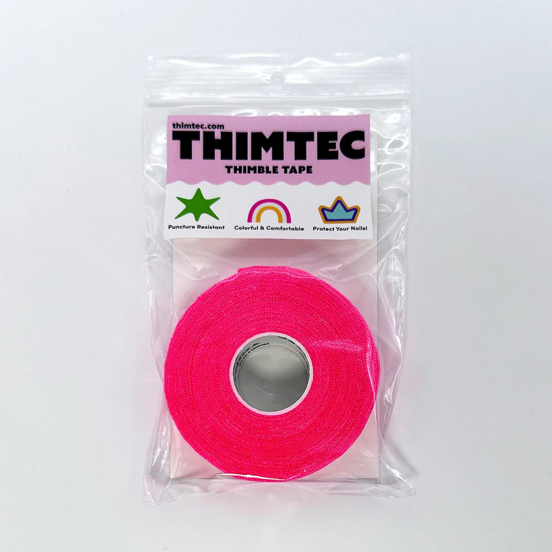 Thimtec Thimble Tape Neon Flamingo (TP - PN1 - NF - 34IN) - Maple Leaf Quilting Company Ltd.