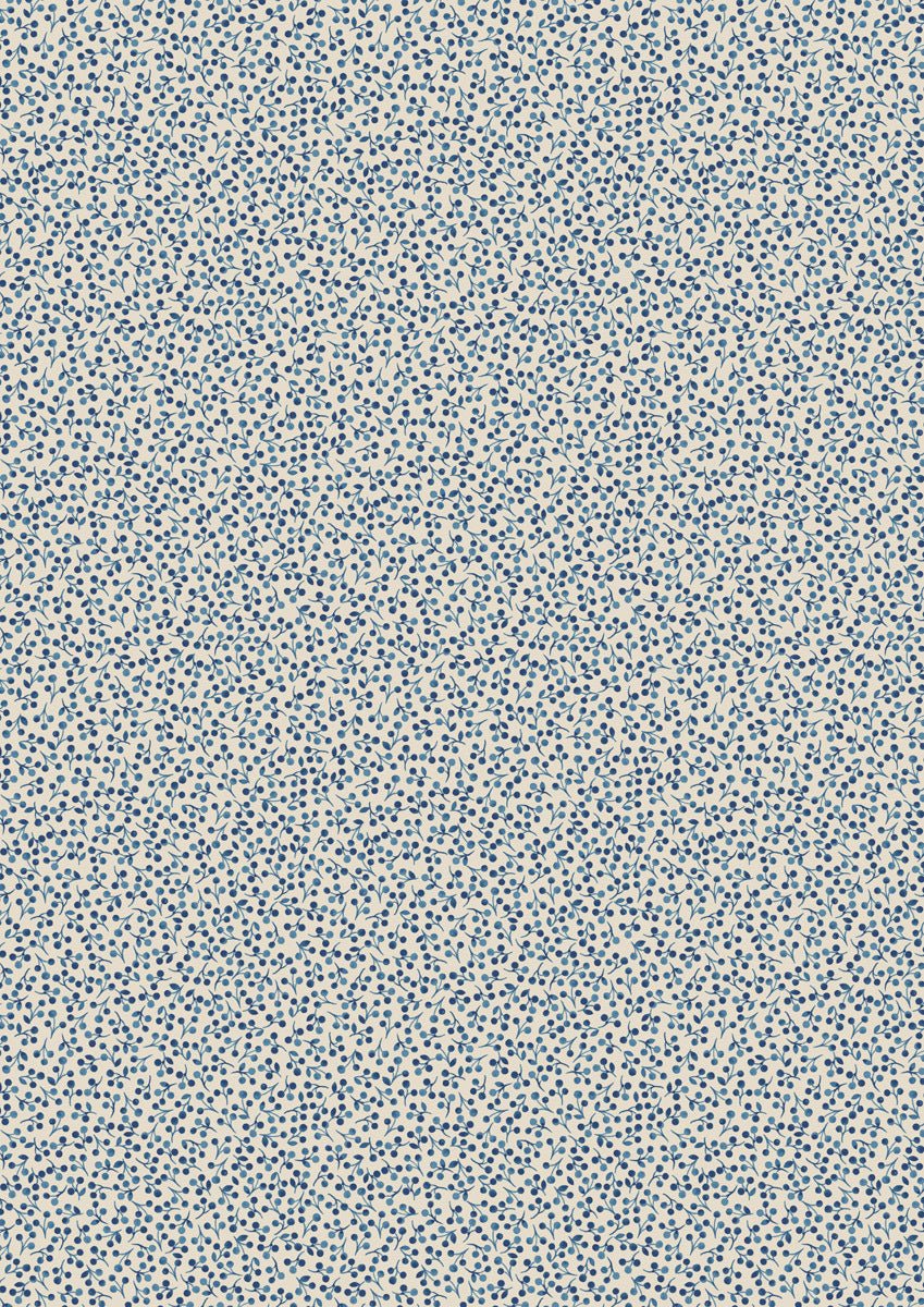 Tiny Berry on Deep Cream 108” Cotton (W19) - Sold in UNITS of 1/4 metre - Maple Leaf Quilting Company Ltd.