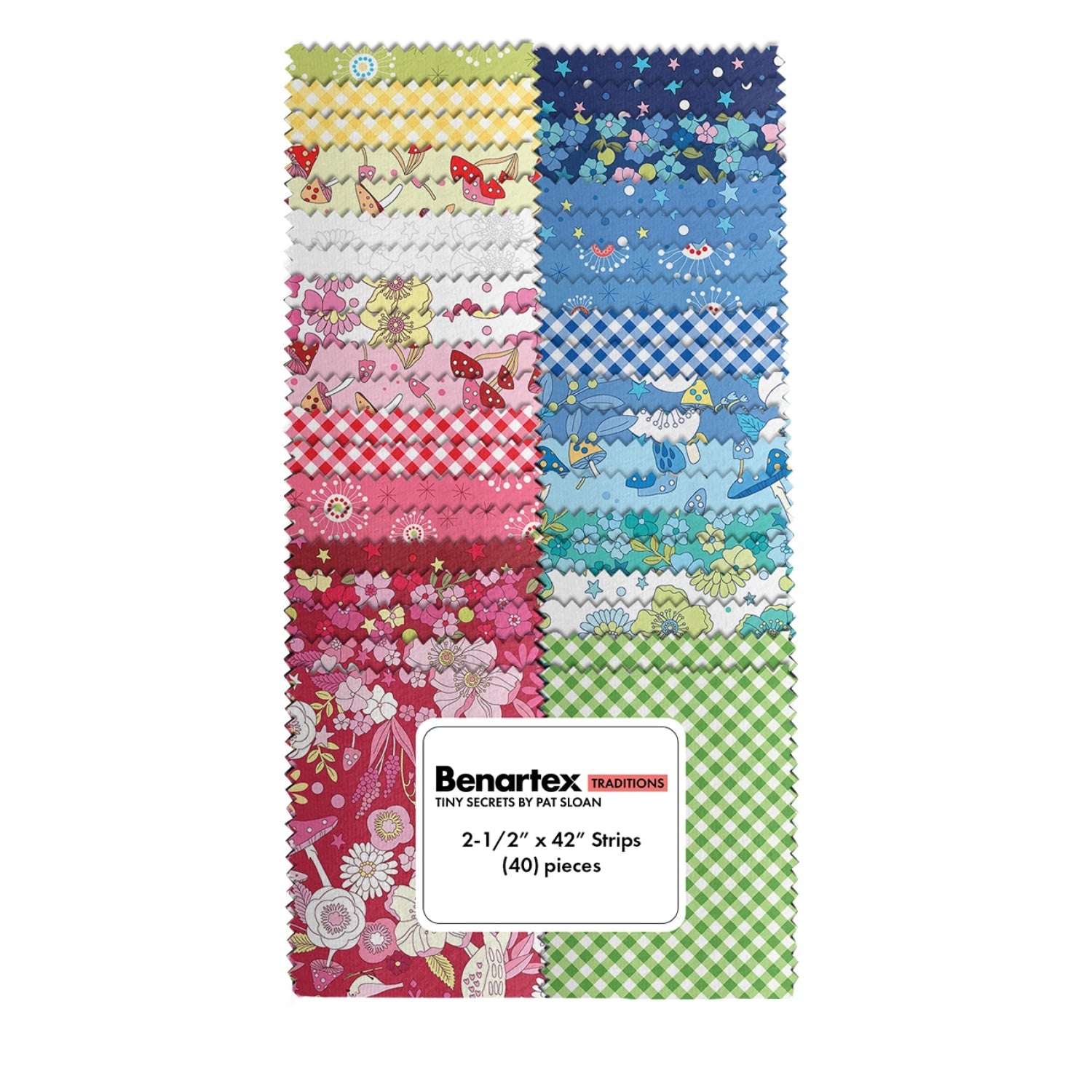 Tiny Secrets | 2.5in Strips - 42pcs (STTNYPK) - Maple Leaf Quilting Company Ltd.