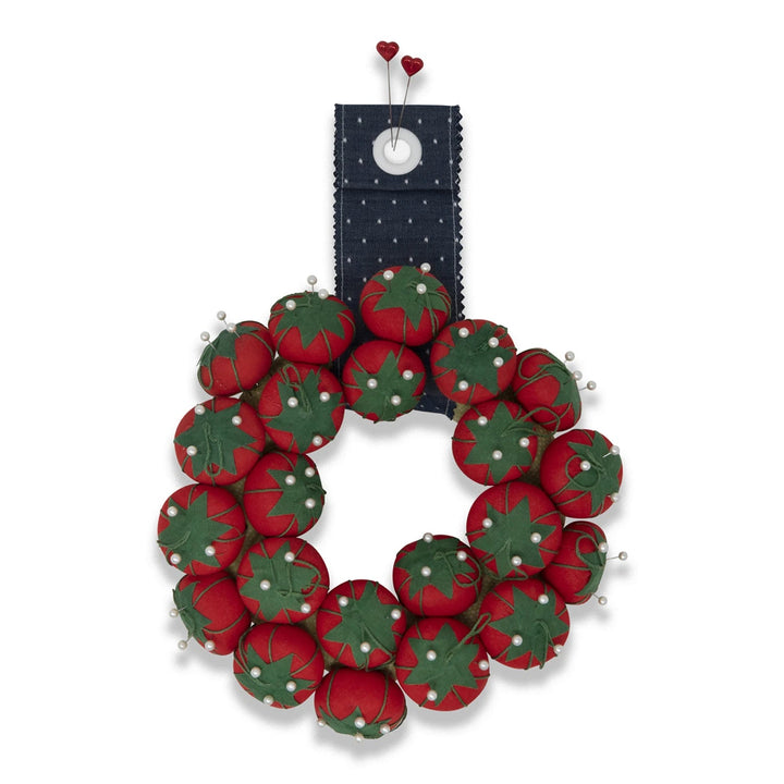 Tomato Pin Cushion Cherry Tomato Size (BLK161) - Maple Leaf Quilting Company Ltd.