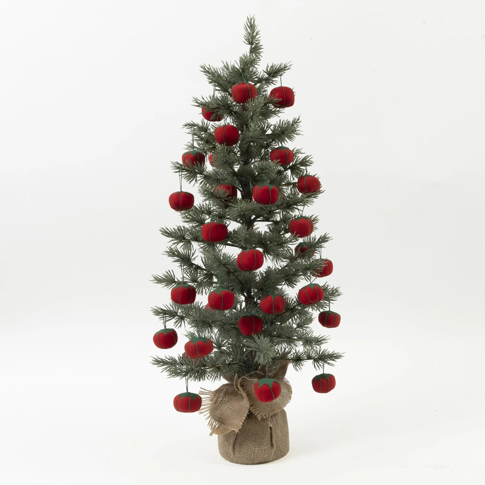 Tomato Pin Cushion Cherry Tomato Size (BLK161) - Maple Leaf Quilting Company Ltd.