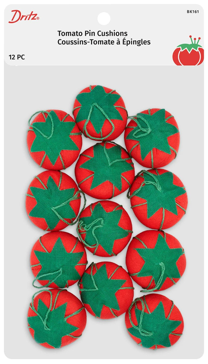 Tomato Pin Cushion Cherry Tomato Size (BLK161) - Maple Leaf Quilting Company Ltd.