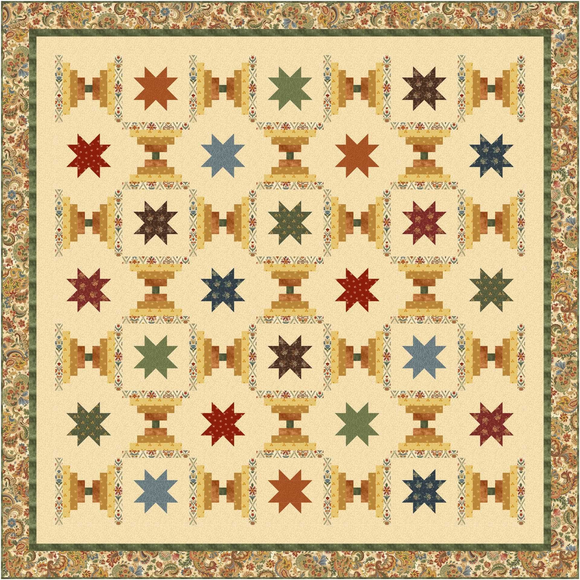 Treasured Past Quilt Kit (KIT - TP1004) - Maple Leaf Quilting Company Ltd.