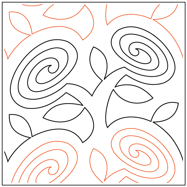 Tree Change – 9” Paper Pantograph - Maple Leaf Quilting Company Ltd.