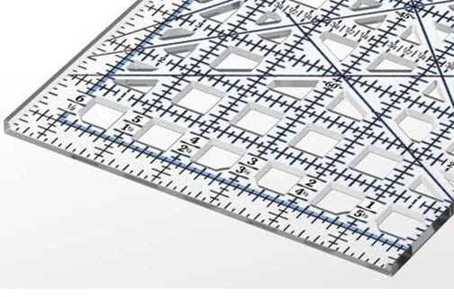 TrueCut Rectangle Quilting Ruler (3" x 18") - Maple Leaf Quilting Company Ltd.