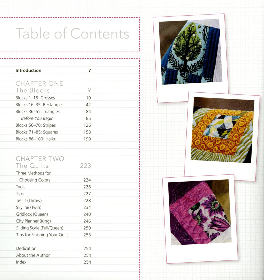 Tula Pink's City Sampler 100 Modern Quilt Blocks (V8200) - Maple Leaf Quilting Company Ltd.