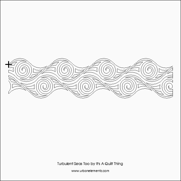 Turbulent Seas Too - 6” Paper Pantograph