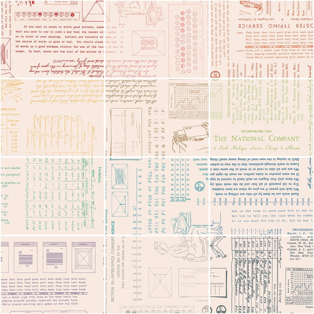 TYPE/ography by Lori Holt | Fat Quarter Bundle B - 12 Pcs. (FQ - 16850B - 12) - Maple Leaf Quilting Company Ltd.