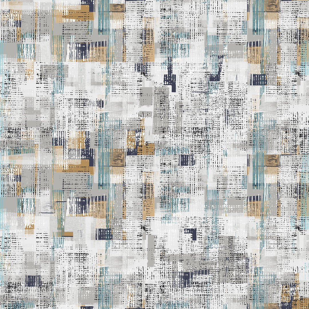 Urban Oasis - Multi Squares | 43/44" Flannel (F28320 - 10) - Sold in UNITS of ¼ metre - Maple Leaf Quilting Company Ltd.