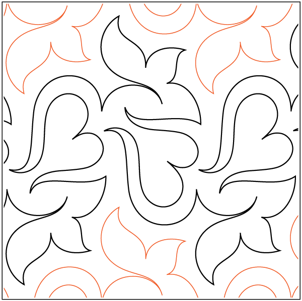 Valentine – 10” Paper Pantograph - Maple Leaf Quilting Company Ltd.