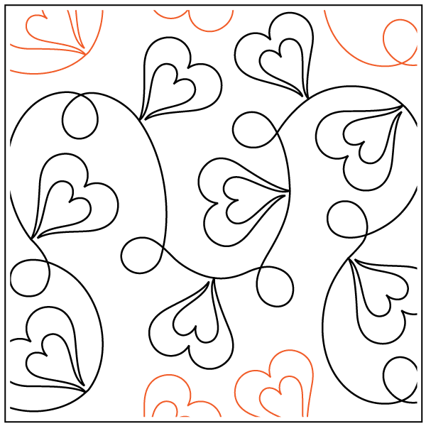 Villa In Love - 13.75” Paper Pantograph - Maple Leaf Quilting Company Ltd.