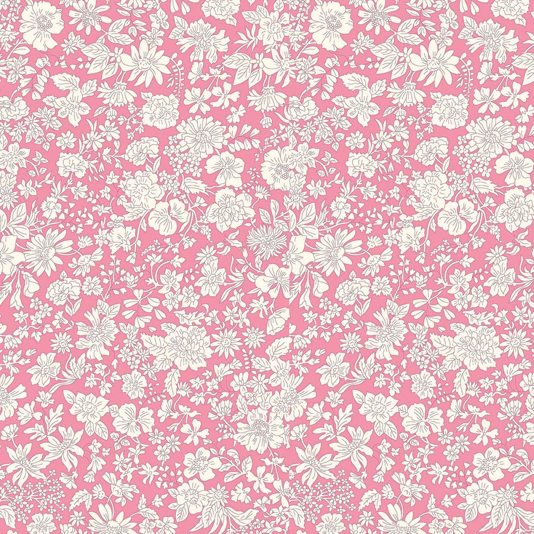 Vintage Pink - London Bouquet by Liberty Fabrics Collection - Emily Blossom | 108" Cotton (0166W7407A) – Sold in UNITS of ¼ metre - Maple Leaf Quilting Company Ltd.
