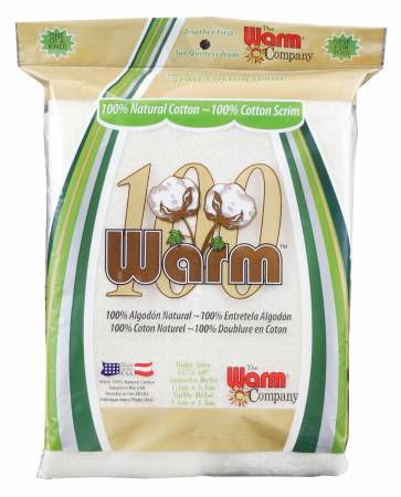 Warm 100 - Baby 55" x 60" Bagged Batting (2628) - Maple Leaf Quilting Company Ltd.