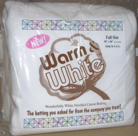 Warm & White Batting - Full Size - 90" x 96" Bagged (W2482WN) - Maple Leaf Quilting Company Ltd.