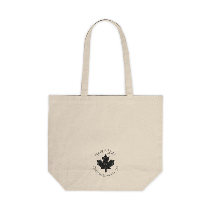 'Warning' Seam Ripper Tote Bag - Stylish Canvas Shopping Tote for Crafters - Maple Leaf Quilting Company Ltd.